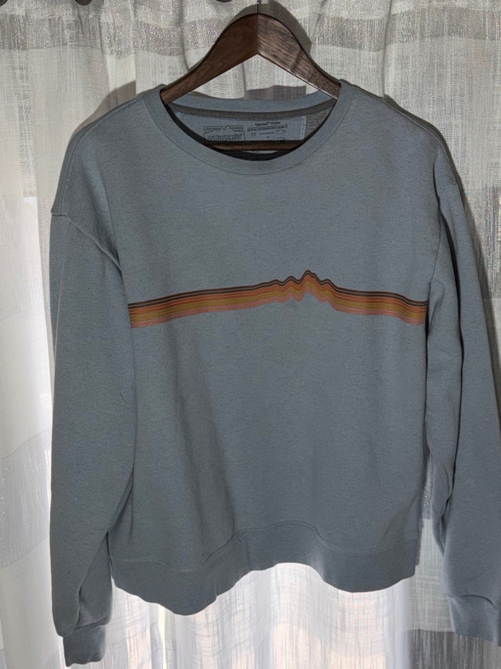 PATAGONIA // Ridge Rise Strip Uprisal Crew Sweatshirt // Size XL